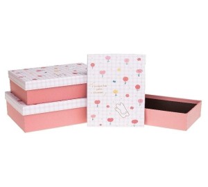 PUDEŁKO PREZENTOWE PR KRÓLIK 3SZT ROZETTE, ROZETTE
