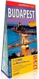 COMFORT! MAP BUDAPESZT 1:13 000 MAPA W.2019
