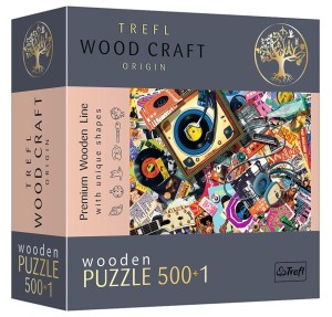 PUZZLE DREWNIANE 500+1 W ŚWIECIE MUZYKI TREFL