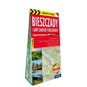 PLASTIC MAP BIESZCZADY I GÓRY SANOCKO-TURCZAŃSKIE