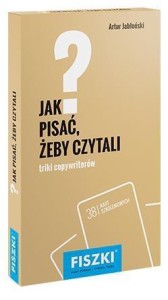 FISZKI. JAK PISAĆ, ŻEBY CZYTALI?, ARTUR JABŁOŃSKI