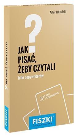 Fiszki. Jak pisać, żeby czytali?, Artur Jabłoński