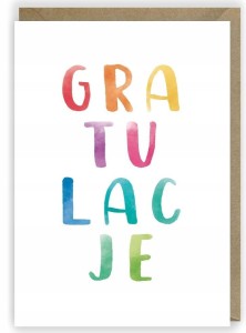 KARTKA OKOLICZNOŚCIOWA GRATULACJE K042