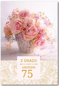 KARTKA OKOLICZNOŚCIOWA URODZINY 75