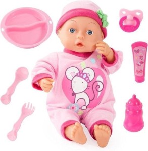 LALKA FIRST WORDS BABY RÓŻOWA Z AKCESORIAMI