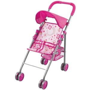 WÓZEK SPACEROWY DLA LALEK Z DASZKIEM, TRIFOX