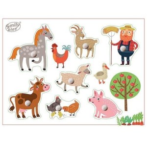 UKŁADANKA DREWNIANA FARMA, SMILY PLAY