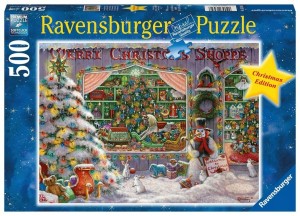 PUZZLE 500 SKLEP ŚWIĄTECZNY, RAVENSBURGER