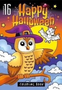 KOLOROWANKA A4 16 OBRAZKÓW HALLOWEEN