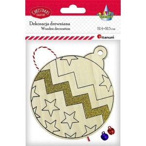 ZAWIESZKA DREWNIANA BOMBKA 104X126MM