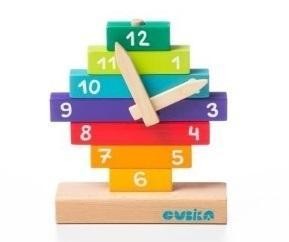DREWNIANY ZESTAW KONSTRUKCYJNY ZEGAREK, CUBIKA