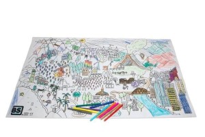 KOLOROWANKA MATERIAŁOWA PODŁOGOWA XL 60X100CM