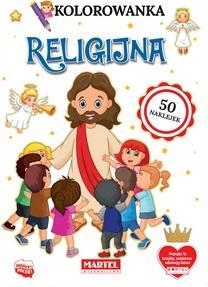 KOLOROWANKA RELIGIJNA Z NAKLEJKAMI, PRACA ZBIOROWA