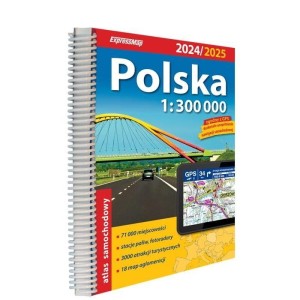 POLSKA ATLAS SAMOCHODOWY 1:300 000