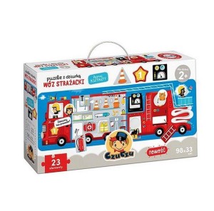 PUZZLE Z DZIURKĄ WÓZ STRAŻACKI