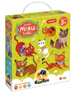 CZUCZU PUZZLE MIAU KOTKI 3+, BRIGHT JUNIOR MEDIA