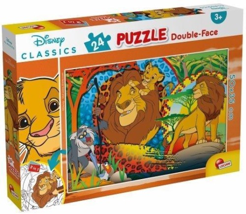 Puzzle dwustronne Plus 24 Król Lew, Lisciani