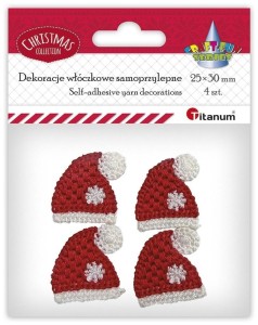 DEKORACJE WŁÓCZKOWE SAMOPRZYLEPNE 25X30MM 4SZT