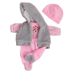 UBRANKO DLA LALKI 32CM, SMILY PLAY