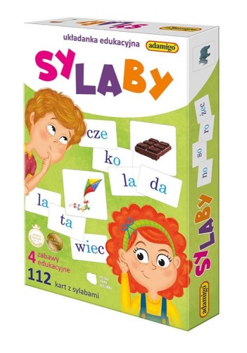 Układanka edukacyjna - Sylaby, Adamigo