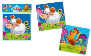 PIANKOWE PUZZLE 2W1. FARMA, ROTER KAFER