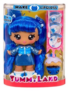 YUMMILAND LARGE DOLL + LIPGLOSS RORY BLUEBERRY
