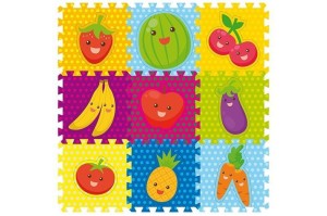 PUZZLE PIANKOWE OWOCE 9 ELEMENTÓW, ARTYK