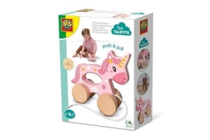 DREWNIANY JEDNOROŻEC DO PCHANIA 2W1, SES