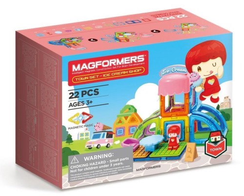 Magformers Town Set - lodziarnia 22el, Magformers