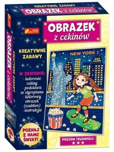 OBRAZEK Z CEKINÓW. PODRÓŻE MAŁE I DUŻE. USA