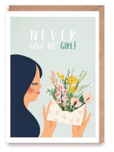 KARTKA NEVER GIVE UP, GIRL!, EKO KOPERTA