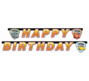 BANNER CARS 3 - HAPPY BIRTHDAY