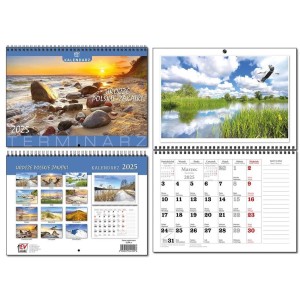 KALENDARZ 2025 A4 TERMINARZ 13 PLANSZ PL ZAKĄTKI