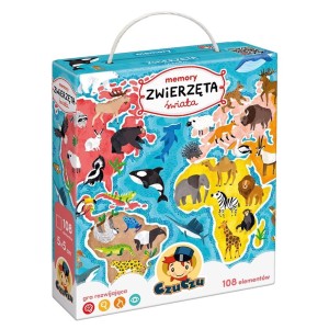 CZUCZU MEMORY ZWIERZĘTA ŚWIATA 3+