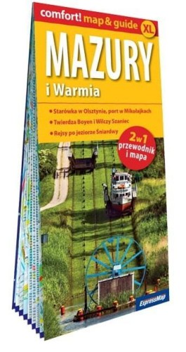 Comfort! map&amp;guide Mazury i Warmia 2w1 w.2023