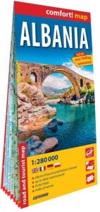 COMFORT! MAP ALBANIA 1:280 000, PRACA ZBIOROWA