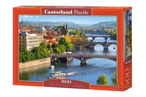 PUZZLE 500 VIEW OF BRIDGES IN PRAGUE CASTOR