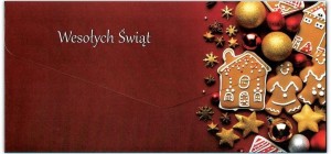 KARNET-KOPERTA WESOŁYCH ŚWIĄT