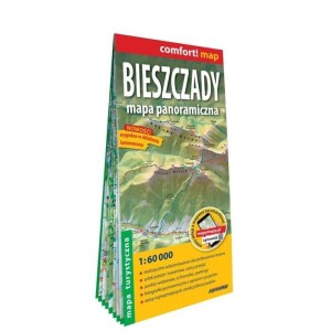 COMFORT! MAP BIESZCZADY. MAPA PANORAMICZNA