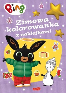 BING. ZIMOWA KOLOROWANKA Z NAKLEJKAMI