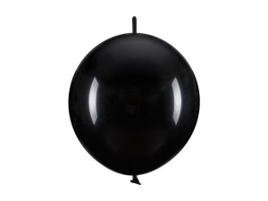 BALONY Z ŁĄCZNIKIEM CZARNY 33CM 20SZT