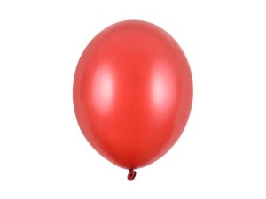 BALONY STRONG METALLIC POPPY RED 30CM 10SZT