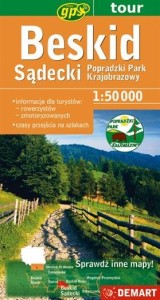 BESKID SĄDECKI MAPA TURUSTYCZNA 1:50000