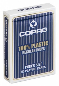 KARTY POKER JUMBO NIEBIESKIE 1X55 CARTAMUNDI