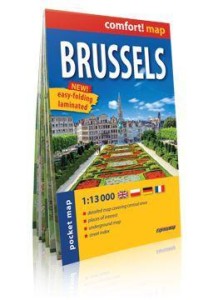 COMFORT! MAP BRUKSELA 1:13 000 MIDI PLAN MIASTA