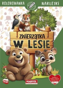 ZWIERZĄTKA W LESIE Z NAKLEJKAMI, KATARZYNA SALAMON