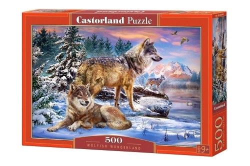 Puzzle 500 Wolfish Wonderland CASTOR, Castorland