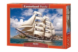 PUZZLE 500 TALL SHIP LEAVING HARBOUR CASTOR