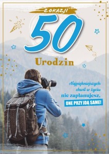 KARNET URODZINY 50