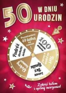 KARNET URODZINY 50
